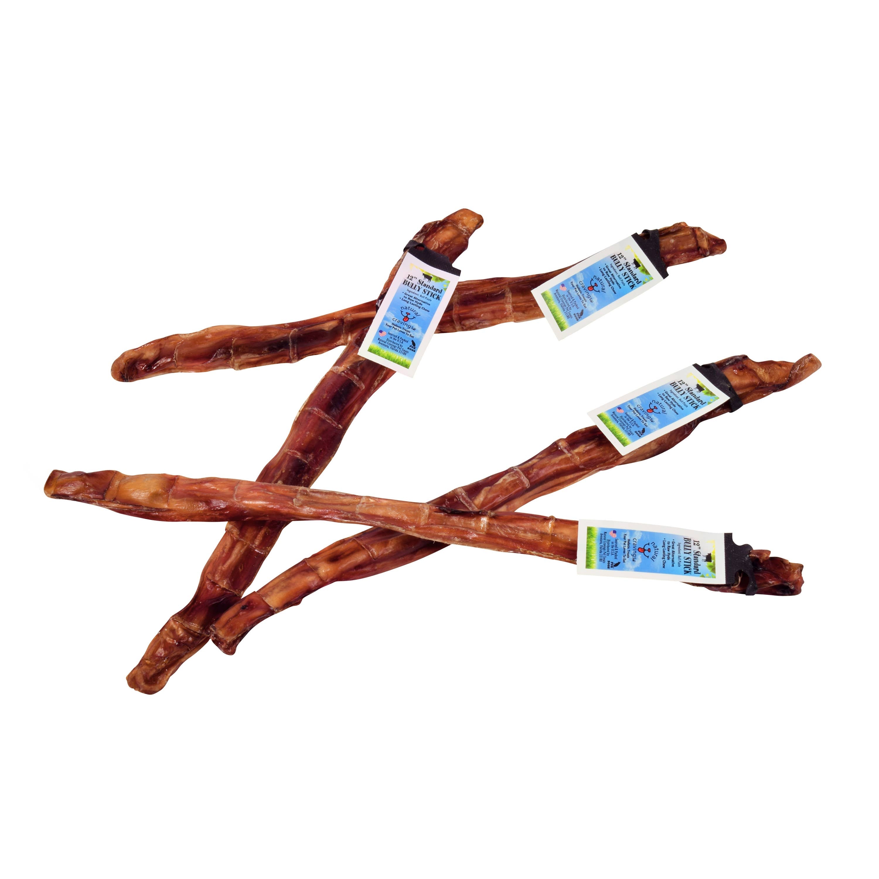 Natural Cravings Pet Treats LLC - USA Standard Steer Bully Stick 12"