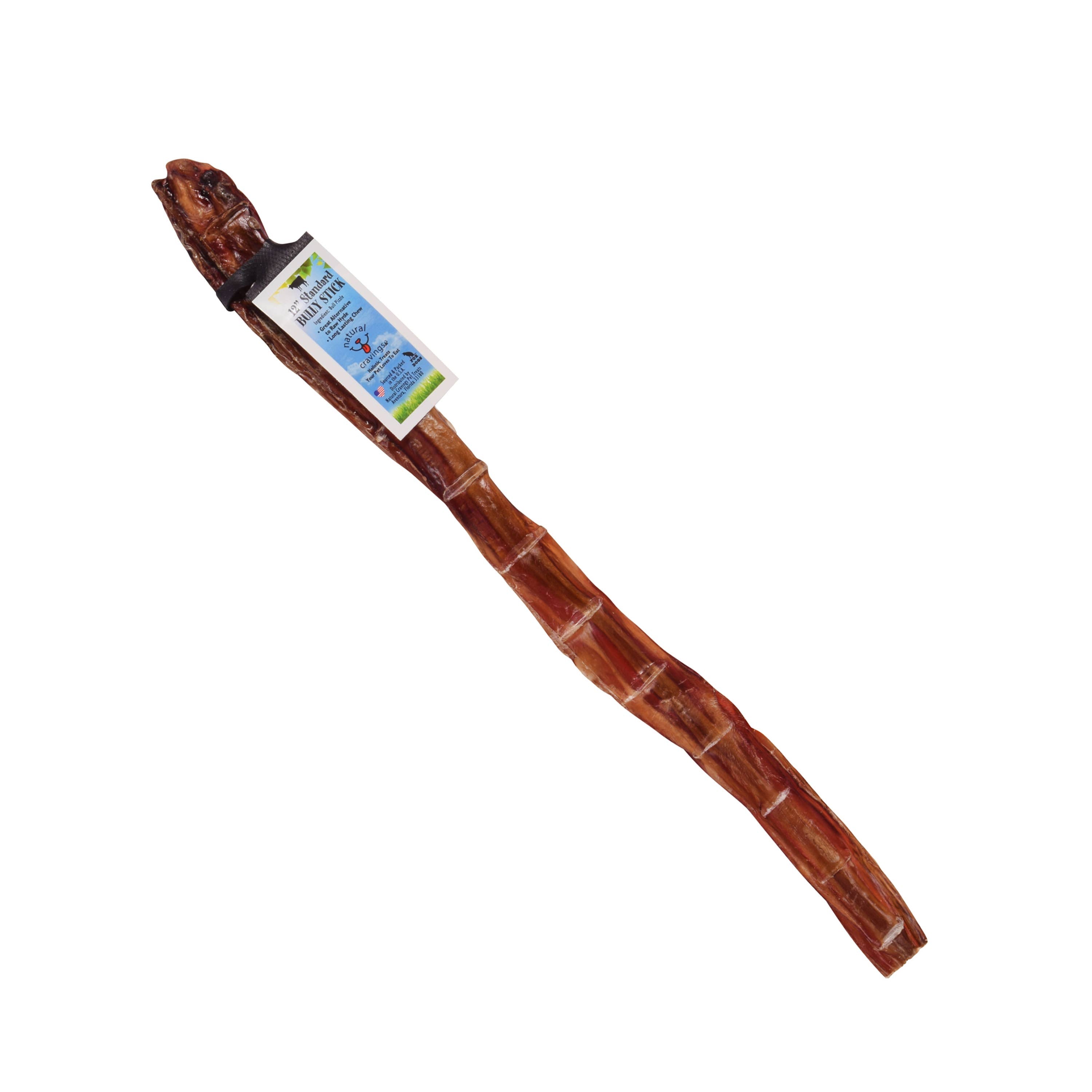 Natural Cravings Pet Treats LLC - USA Standard Steer Bully Stick 12"