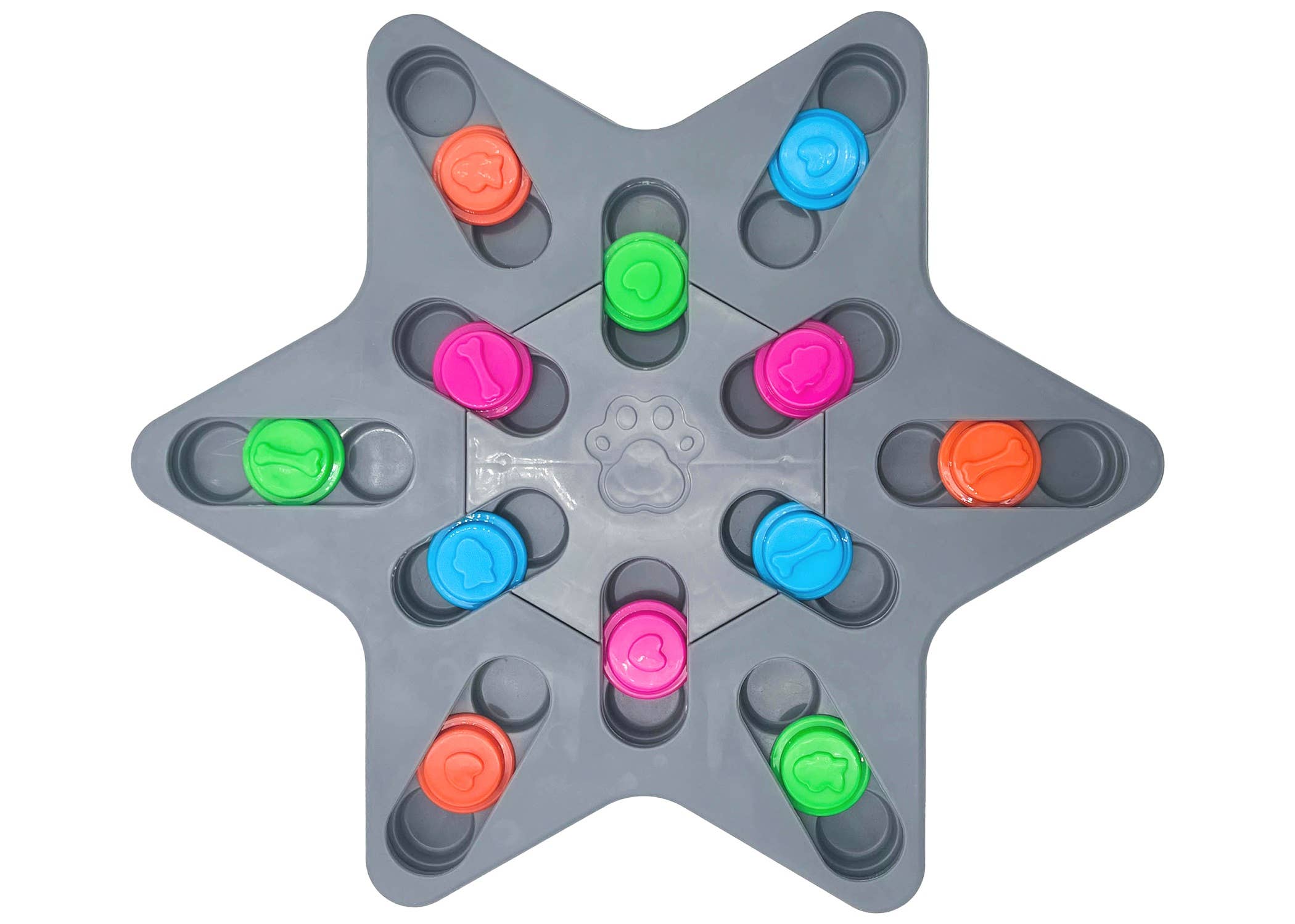 Multipet Pup Star Interactive Treat Puzzle Star Dog Toy