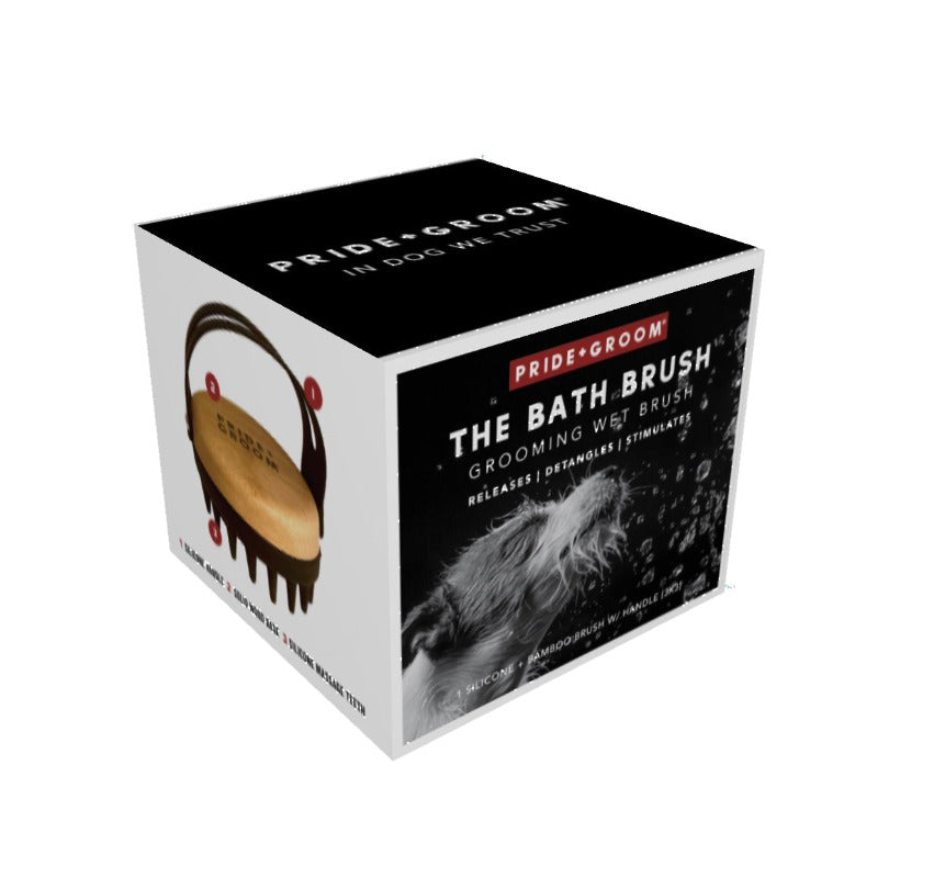 THE BATH BRUSH Dual-Use Silicone Grooming Brush