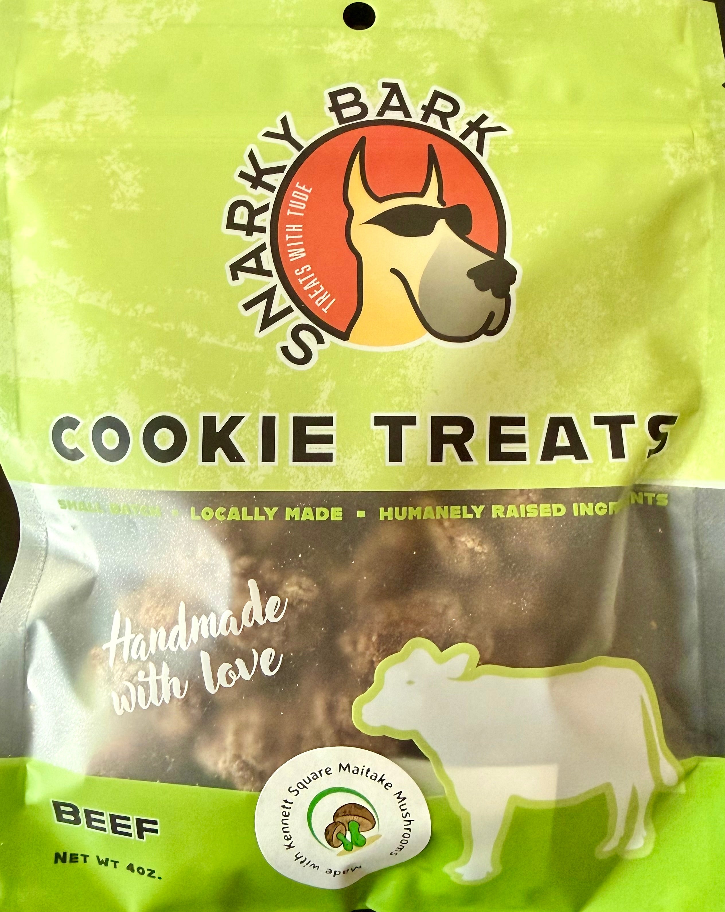 Snarky Bark Cookie Treats - Limited Time Flavor: Beef Maitake Cookie