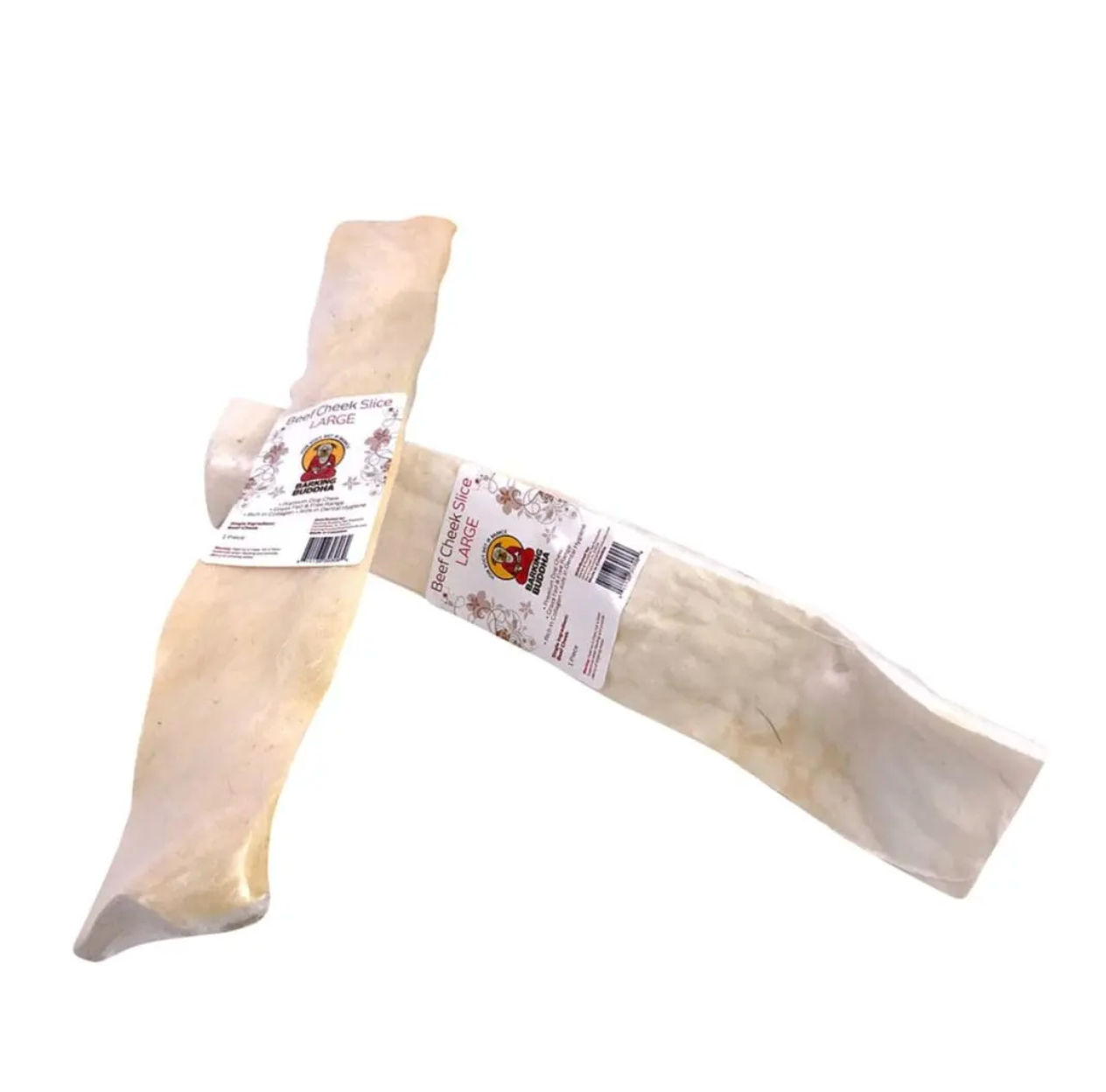 Barking Buddha Beef Cheek Slices Large - Individually Packaged