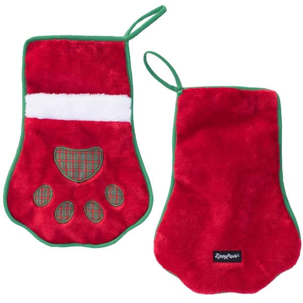 Pet Palette Distribution - ZippyPaws Stocking Red Paw