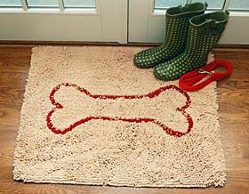 Doormat with Bone