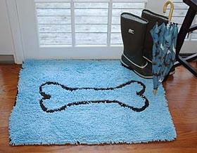 Doormat with Bone