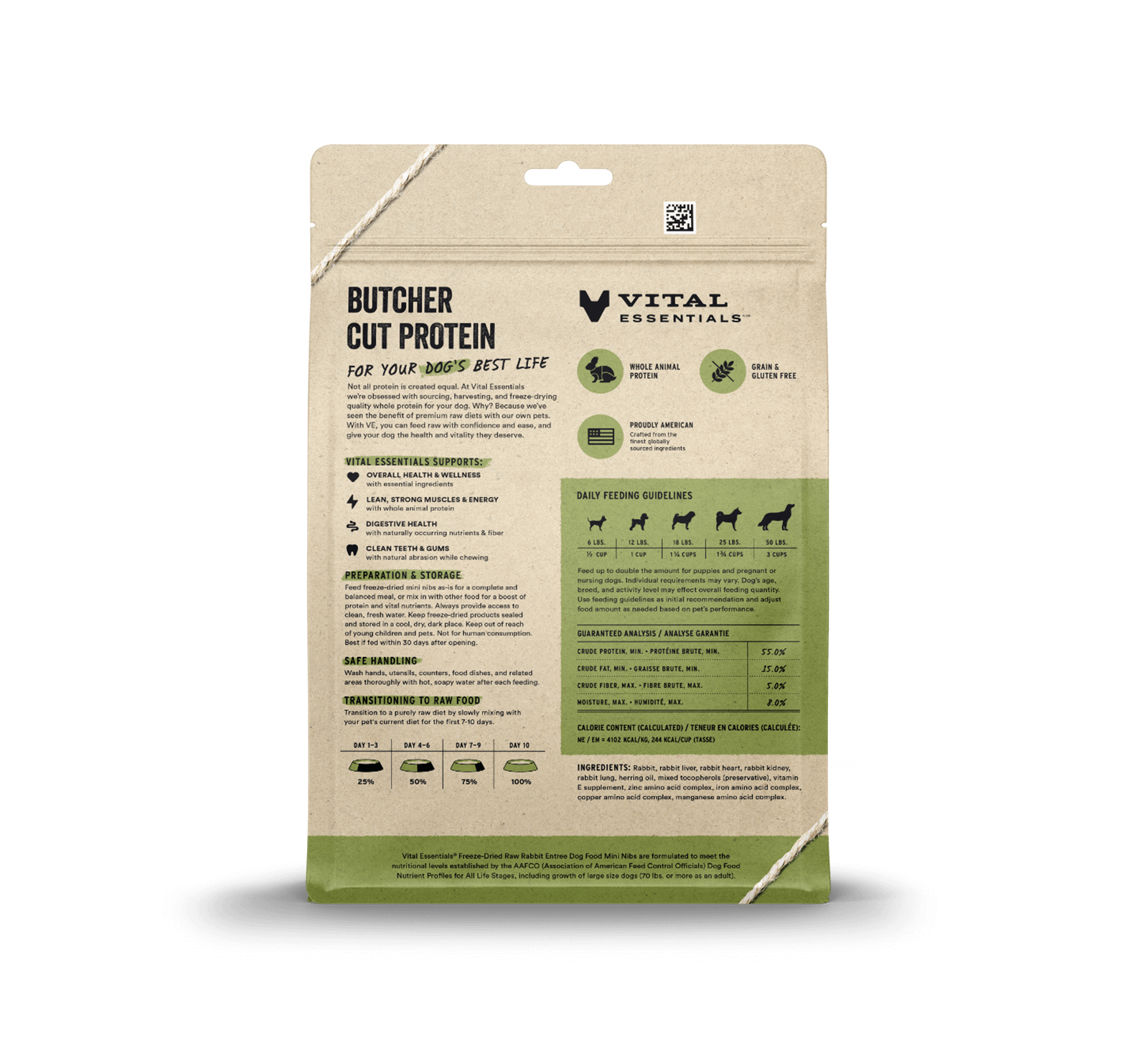 Vital Essentials Rabbit Mini Nibs 14 oz