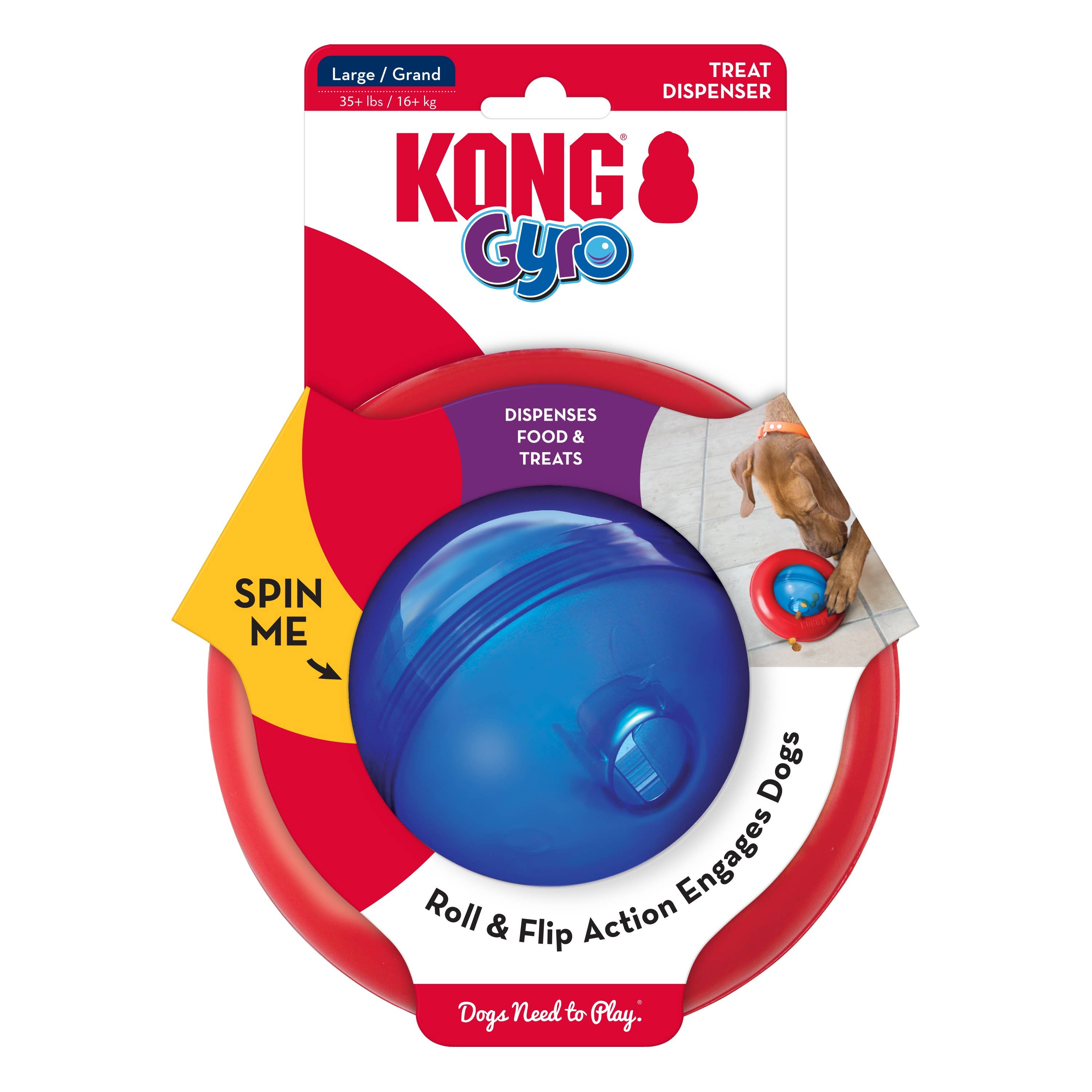 Pet Palette Distribution - KONG® Gyro Dog Enrichment Toy Large