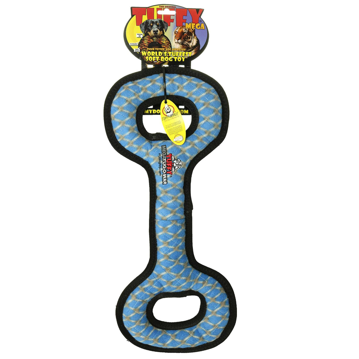 Tuffy Dog Toys - VIP Products - Tuffy Mega Tug Oval Chain, Durable, Tough, Squeaky Dog Toy