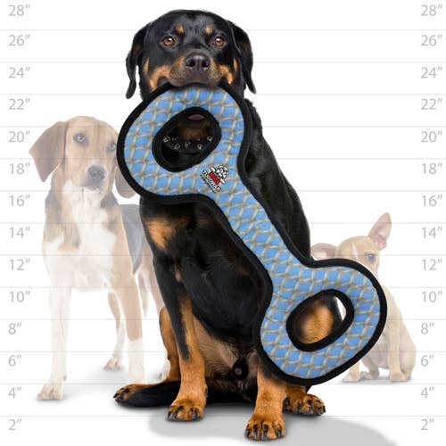 Tuffy Dog Toys - VIP Products - Tuffy Mega Tug Oval Chain, Durable, Tough, Squeaky Dog Toy