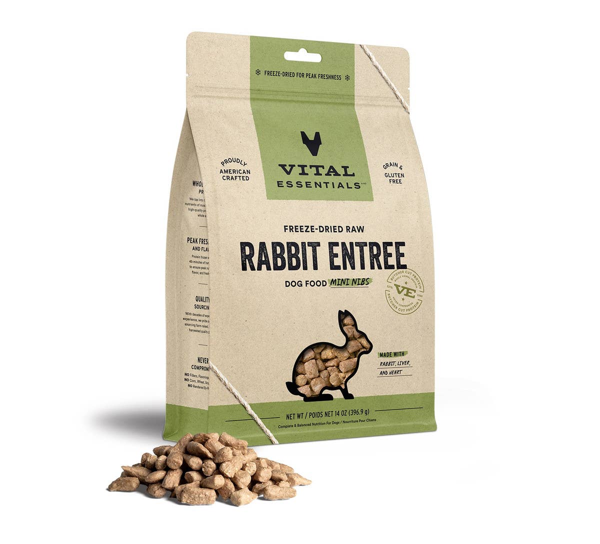 Vital Essentials Rabbit Mini Nibs 14 oz