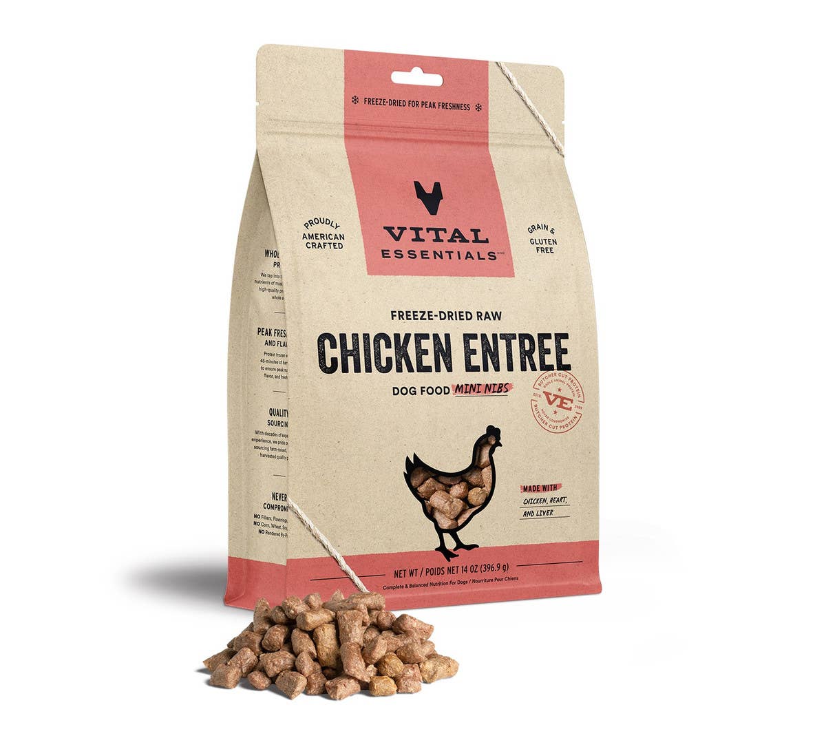 Vital Essentials Chicken Entree Mini Nibs 14 oz