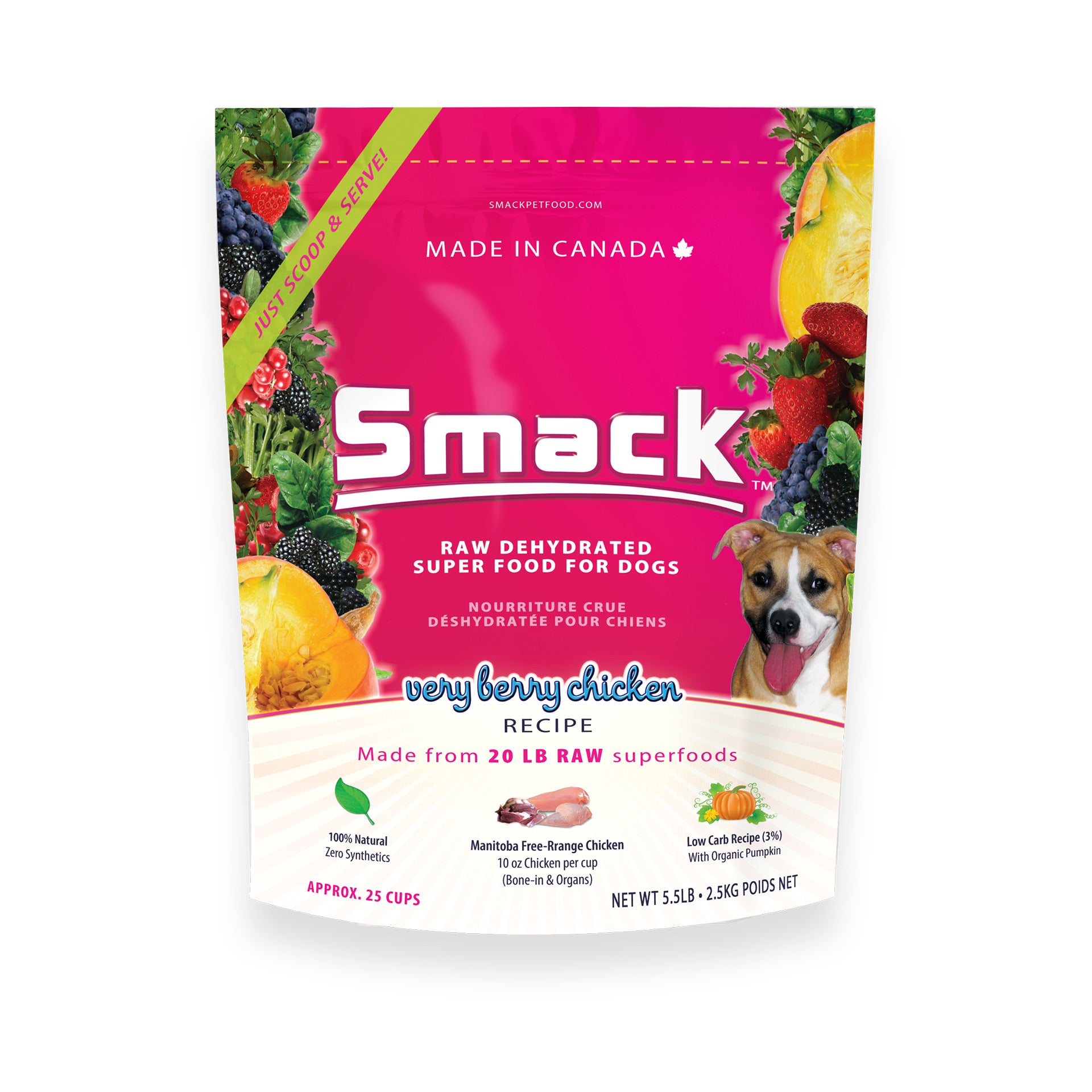 Smack Raw Dehydrated Berry Chicken Super Food