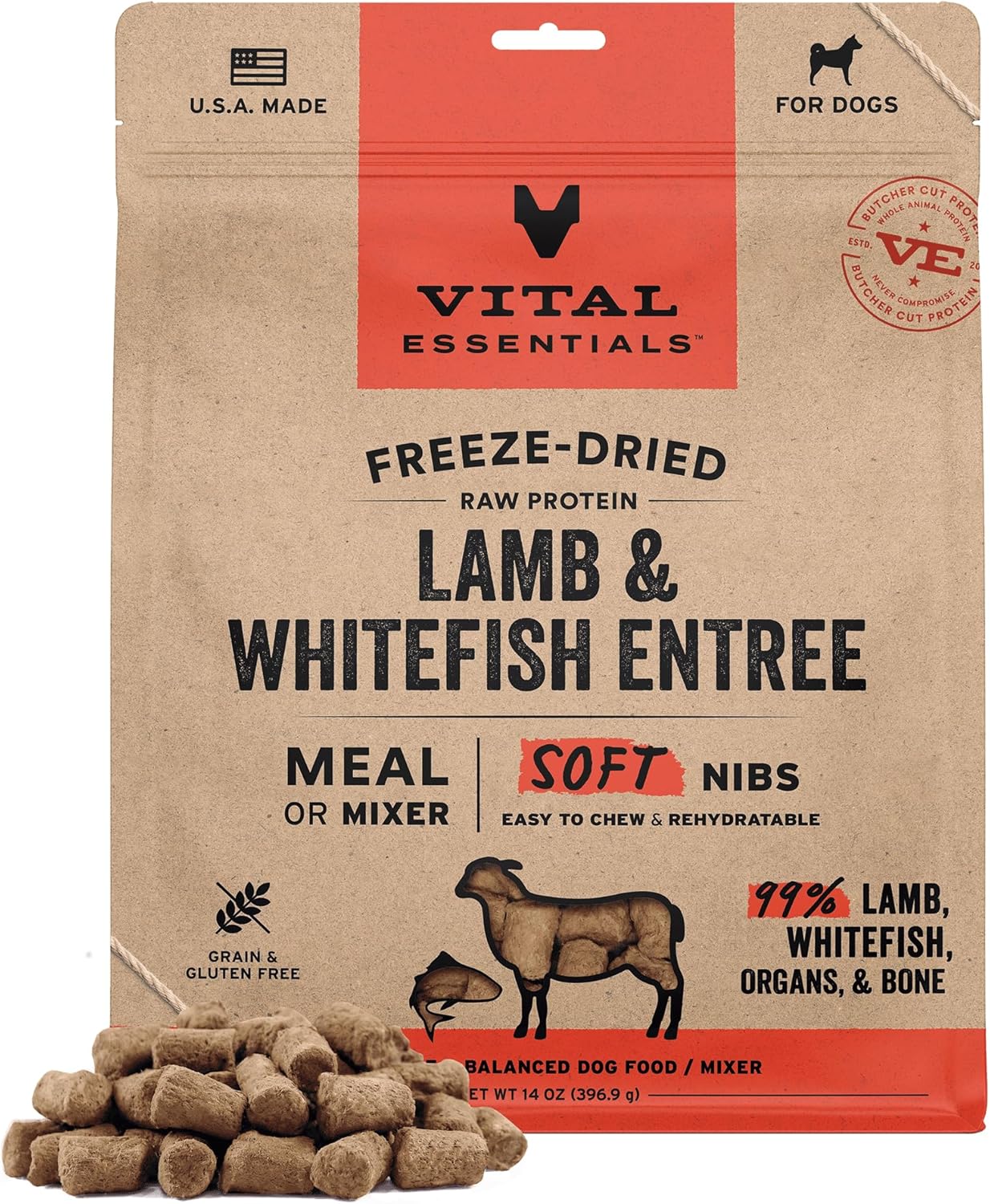 Vital Essentials Lamb & Whitefish Entree 3lb