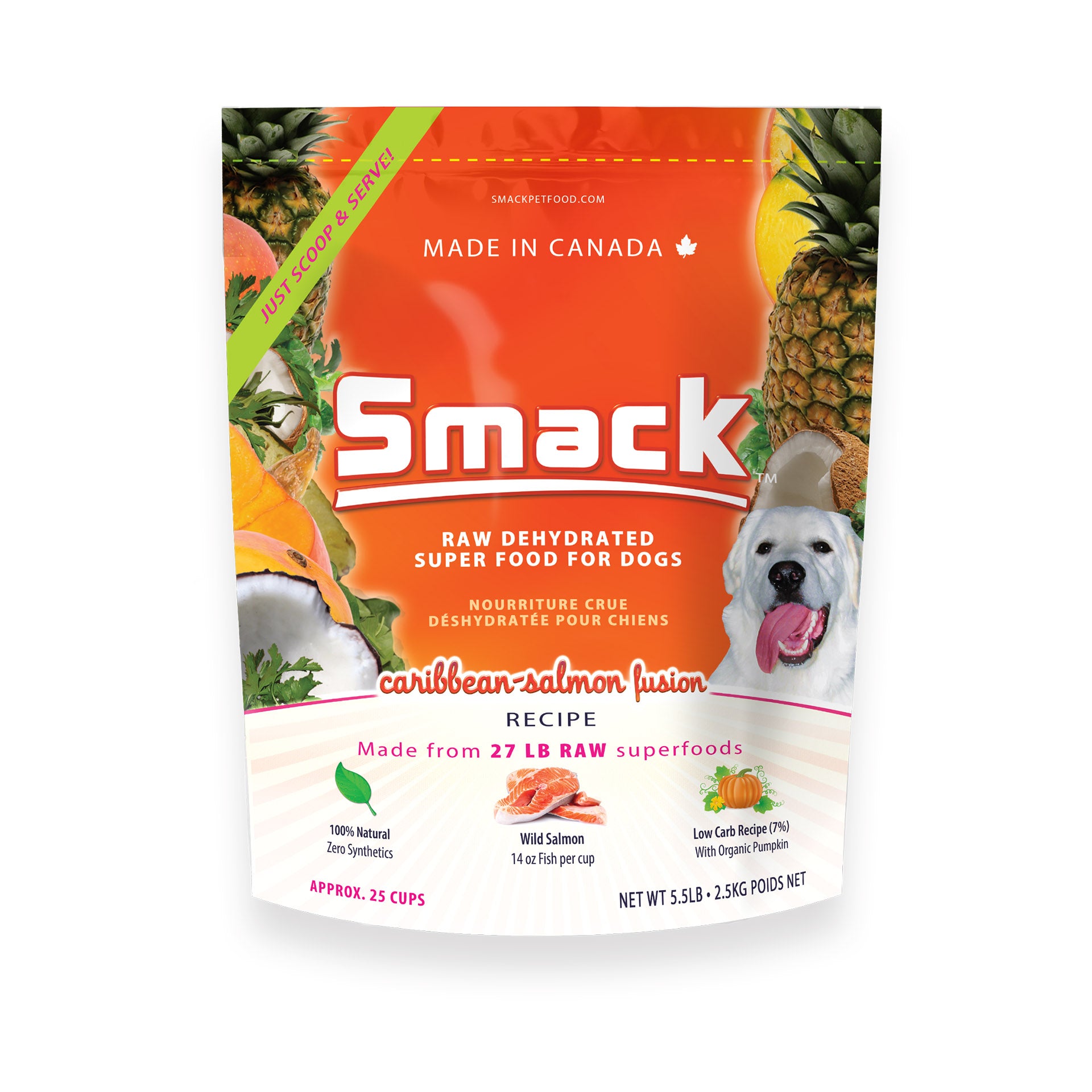 Smack Raw Dehydrated Salmon Fusion  Super Food